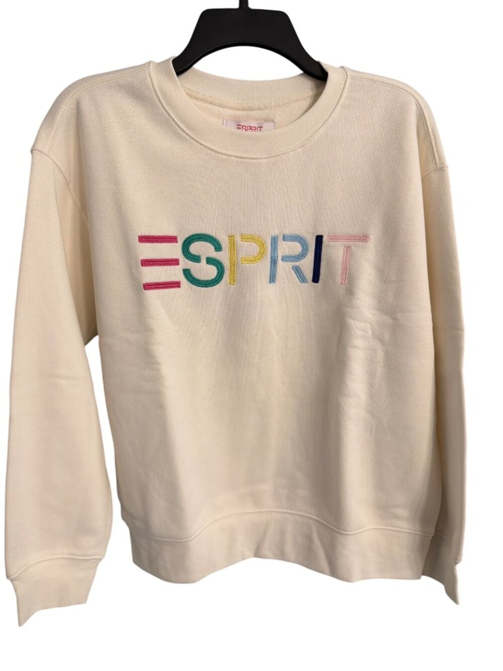Esprit Small Cream Sweatshirt Pullover Gen X Viral Costco Trend NWt - Picture 2 of 6